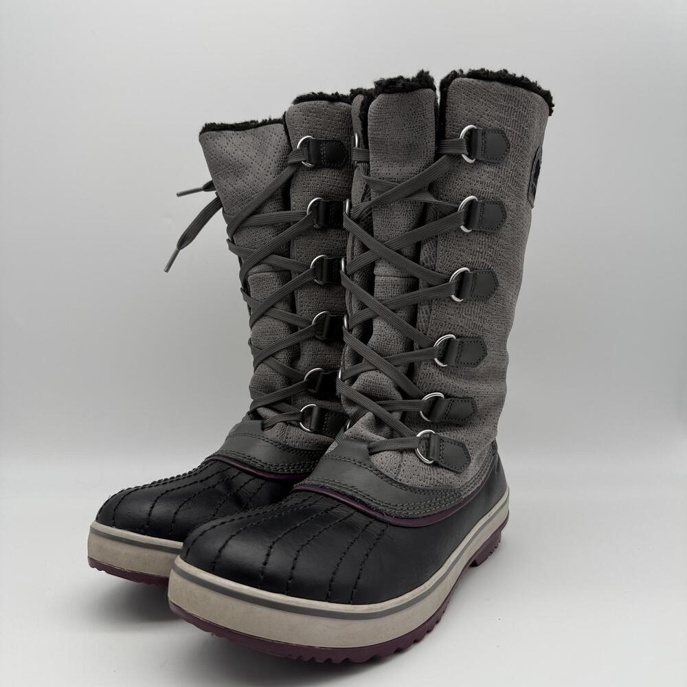 Sorel Tivoli Waterproof Winter Snow Boots Womens Gray Size 10 - Picture 4 of 11